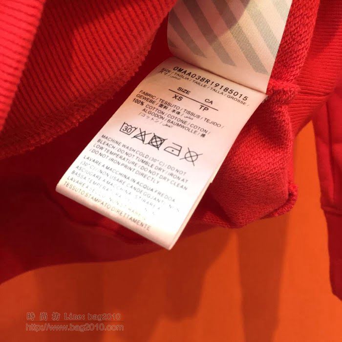 OffWhite男裝 19-20FW新款 最高品質 off圓領衛衣 off紅色套頭男衛衣 男士秋季新款單品  tzy2234